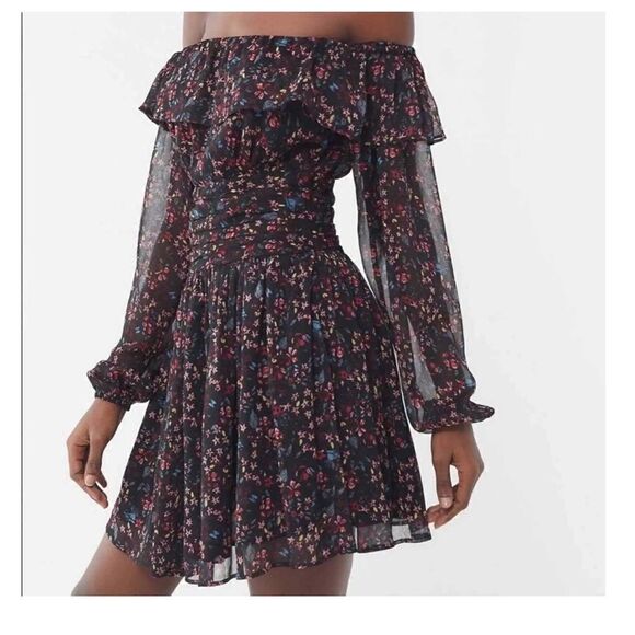 Urban Outfitters Elaine off the shoulder floral dress - Picture 8 of 9